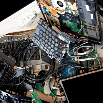 Pile of electronic waste.